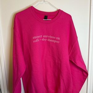 Pink Graphic Women's Sweater
